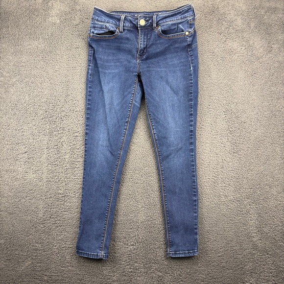 Seven7 Booty Shaper Denim Jeans Women's Size 10 Dark Wash Stretch Blue - Picture 1 of 14